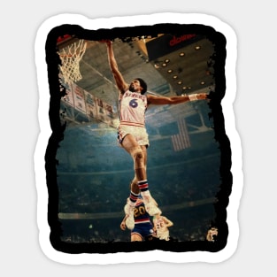 Vintage Basketball - Dr. J Sticker